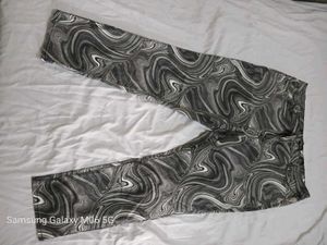 Stylish Abstract Print Jeans