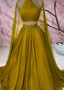 Elegant Mustard Yellow Lehenga Choli