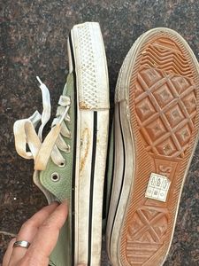 Pastel Green Canvas Sneakers
