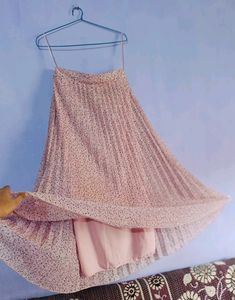 Pink Floral Skirt