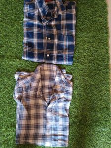 Men's Plaid Button-Down Shirts (Set of 2)