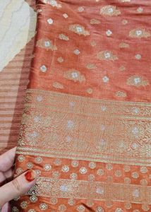 Beautiful Red ♥️ Silk Saree