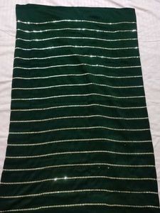 Elegant Green Georgette partywear saree