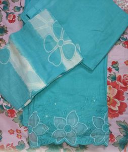 Elegant Blue Kurta Set with Dupatta