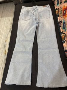 Light Wash Flared Jeans