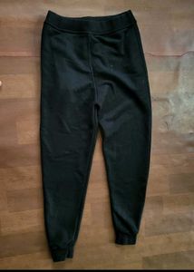 Black Jogger Pants with Zippers