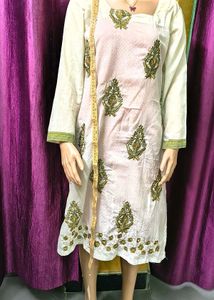 Embroidered Kurta creamy