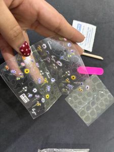 Cute Floral Nail Art Stickers some used