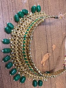 Stunning Green &amp; Gold Jewellery Set