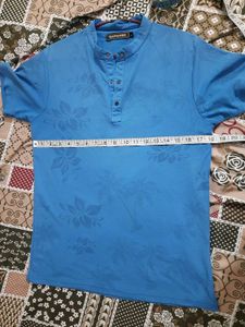 Blue Floral Print T-shirt