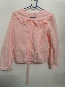 Cute korean style ruffled top