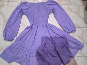 Lavender Frill Dress