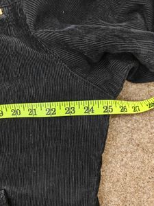Men's Black Corduroy Jacket with Sherpa Collar