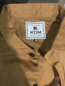 Men's Casual Brown Short Sleeve Shirt