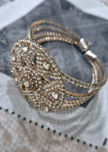 Sparkling Rhinestone Cuff Bracelet