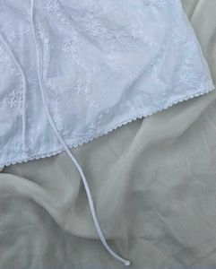 Soft Cotton White Chikankari Top