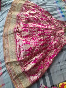 Beautiful Pink &amp; Gold Lehenga Choli
