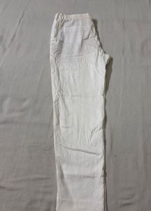 Zara Men's White Linen Pants
