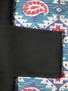 Black Skinny Fit Pants with Embellishments