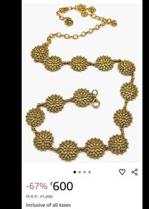 Vintage Style Floral Waist Chain