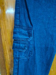 Blue Denim Cargo Pants👖