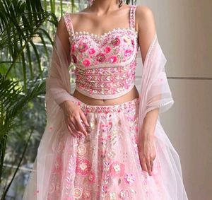 ✨️Blossom Mist Pdp Lehenga with Sequin, Bead Work✨