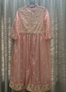 Melange Elegant Embroidered Pink Kurta