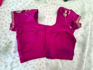 Purplish pink blouse