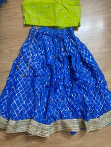 Vibrant Blue Lehenga Choli Set with Dupatta