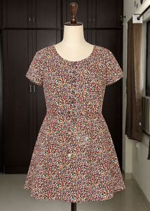 Floral Print Fit & Flare Dress