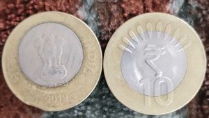 Error Coin ₹10 rs 2 Pcs - Collectibles