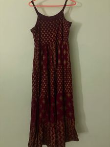 Bohemian Anarkali Dress with duppata
