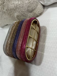 Sparkling Multi-Color Beaded Clutch Bag