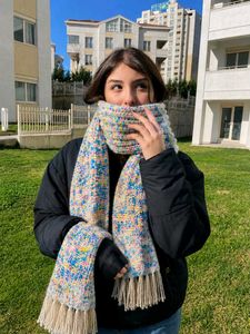 Cozy Multicolor Knitted mikasa Scarf