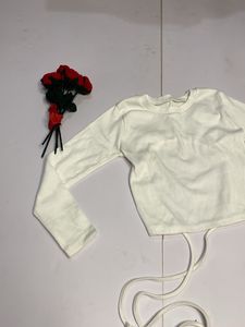 Backless White Top