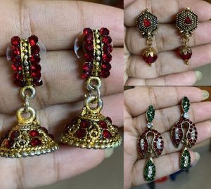 COMBO 3 Red Gemstone Earrings