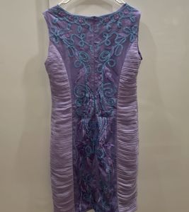 Lavender Embroidered Dress