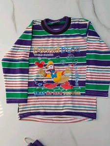 Donald Duck Striped T-Shirt &amp; pazama Set