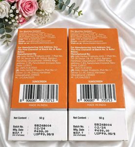 Pack of 2 The Derma Co 1% Hyaluronic Sunscreen Oil