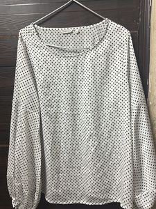 Polka Dot Bell Sleeve top from coverstory