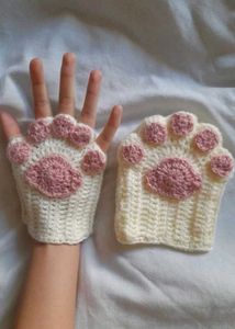 Cat hand gloves