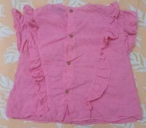 Pink Ruffled Top