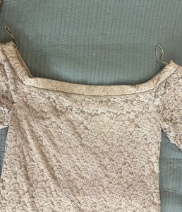 Coquette Off-Shoulder Lace Dress