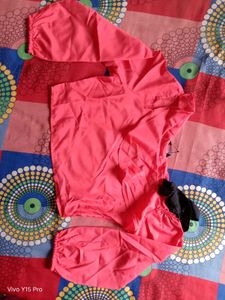 Red Ruffle One-Shoulder Top
