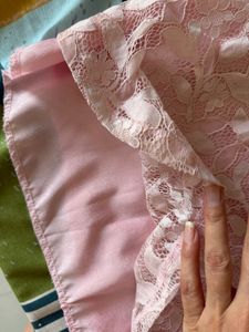 Elegant Pink Lace Dress