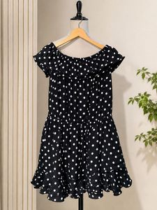 Chic Polka Dot Off-Shoulder Dress