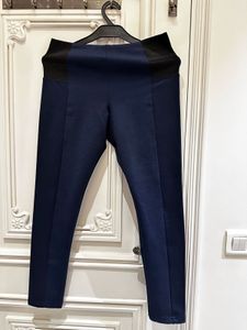 Navy Blue Pants with Black Accents
