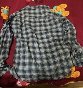 Classic Blue Plaid Long Sleeve Shirt