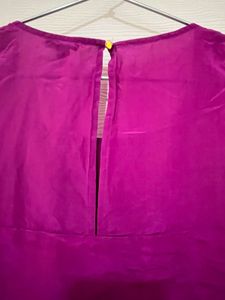 Ann Taylor Top From USA- Like New In Wine Color