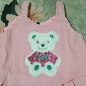 CUTE PINK TOP WITH BABY GIRLS